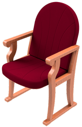 Кресло из массива натурального дерева