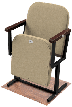 Кресло для залов Рим-1 с откинутым сиденьем