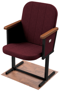 Кресло для залов Рим-2 с опущенным сиденьем